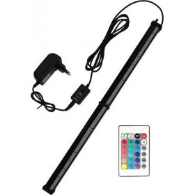 GloboStar IP68 Αδιάβροχο Φωτιστικό Ενυδρείου 45cm Led Rgb 7.3 Watt Με Μηχανισμό Φυσαλίδων Και Ασύρματο Χειριστήριο