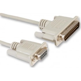 Roline Καλώδιο RS232 25-pin male σε RS232 9-pin female 1.8m