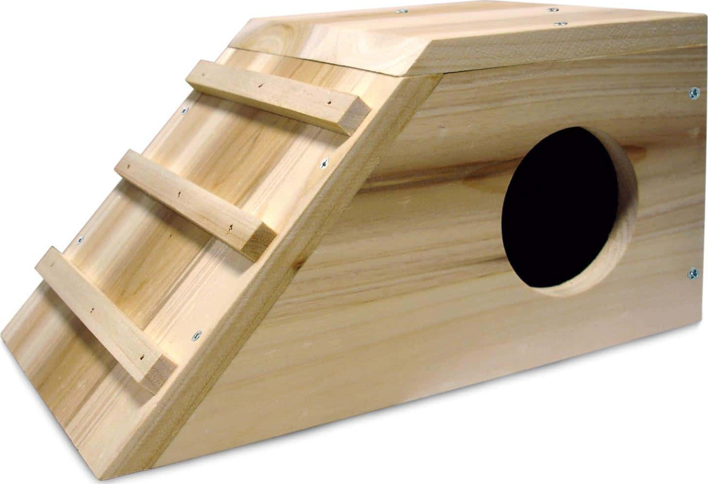 Flamingo Σπιτάκι για Ινδικό Χοιρίδιο Ξύλινο με Σκάλα 28x17x14cm