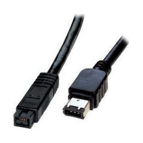 FireWire Cable 4-pin male - 9-pin male 1.5m