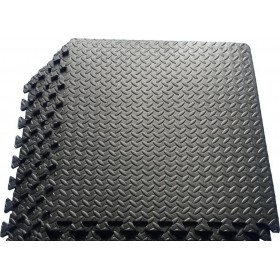 Viking Δάπεδα Παζλ Γυμναστηρίου 12mm Black 4τμχ