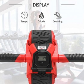 HomCom A91-151 Ρόδα Κοιλιακών με LCD Οθόνη και Στρώμα