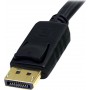 StarTech 4-in-1 USB DisplayPort KVM Switch Cable w/ Audio &amp Microphone 1.8m