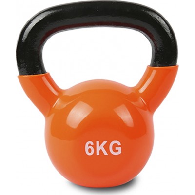 Liga Sport Kettlebell Βινυλίου 6kg Πορτοκαλί