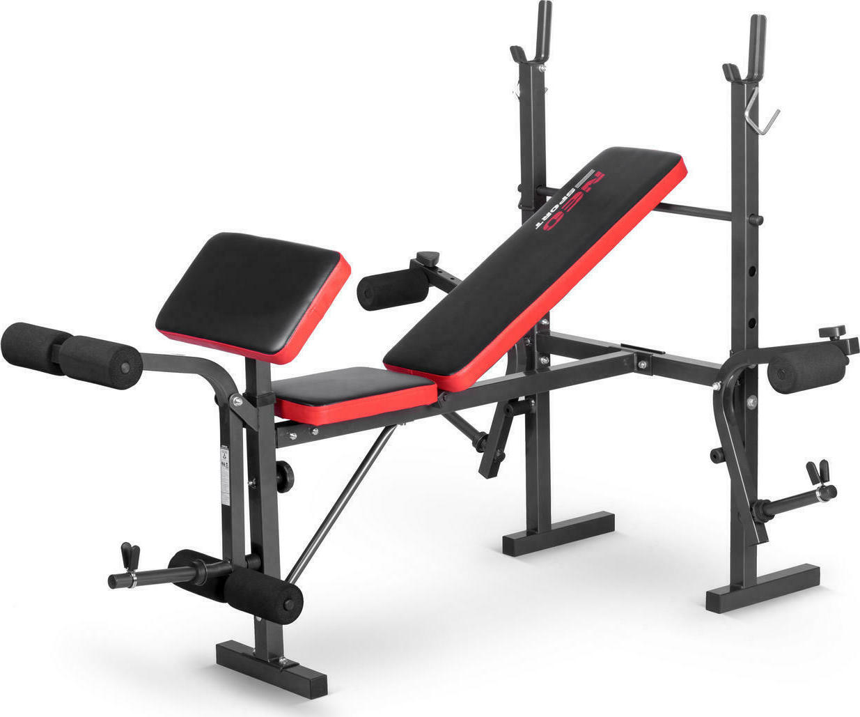 Neo-Sport NS-200 Πάγκος Γυμναστικής Γενικής Χρήσης Ρυθμιζόμενος με Ορθοστάτες