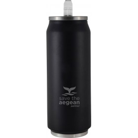 Estia Travel Cup Save The Aegean Black 0.5lt Estia Travel Cup Save The Aegean Black 0.5lt