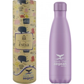 Estia Travel Flask Save The Aegean Pastel Matte 0.5lt Estia Travel Flask Save The Aegean Pastel Matte 0.5lt