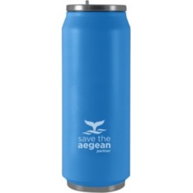 Estia Travel Cup Save The Aegean Ocean Blue 0.5lt Estia Travel Cup Save The Aegean Ocean Blue 0.5lt