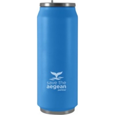 Estia Travel Cup Save The Aegean Ocean Blue 0.5lt