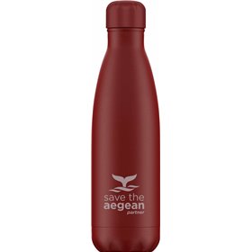 Estia Travel Flask Save The Aegean burgundy 0.5lt Estia Travel Flask Save The Aegean burgundy 0.5lt