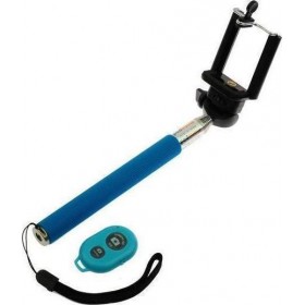 Blun Selfie Stick Tripod με Bluetooth Μπλε Blun Selfie Stick Tripod με Bluetooth Μπλε