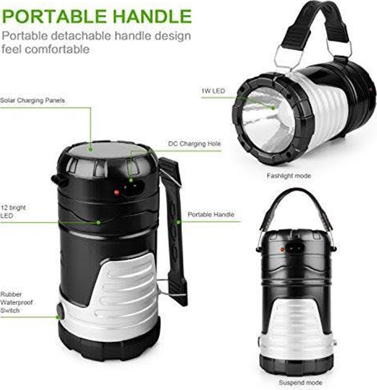 Ηλιακός Φακός με LED Ηλιακός Φακός με LED