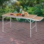 Outsunny Πτυσσόμενο Τραπέζι Αλουμινίου 120x60x40/70cmΚωδικός: 84B-400 