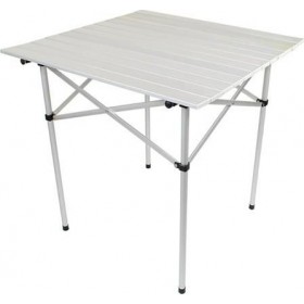 Πτυσσόμενο Πτυσσόμενο Τραπέζι Αλουμινίου 70x70x70εκ