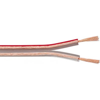 Goobay Cable 2x 0.35mm² Ατερμάτιστο - Ατερμάτιστο Διάφανο 10m (59371)