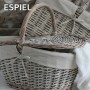 Espiel Καλάθι Πικ-Νικ Σετ 3τμχ Ξύλινο