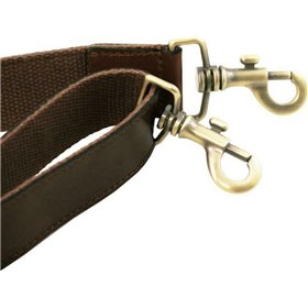 Tuscany Leather TL141854 Δερμάτινο Αποσπώμενο / Ρυθμιζόμενο Λουράκι Καφέ Σκούρο
