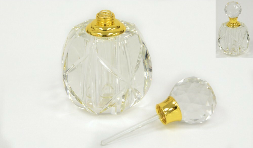 Γυάλινο Μπουκαλάκι για Μπομπονιέρες Αρώματος 4x11.5cm