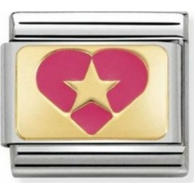 Nomination Composable Classic Link Καρδιά με Αστέρι Ατσάλι με Χρυσό 18Κ Nomination Composable Classic Link Καρδιά με Αστέρι Ατσάλι με Χρυσό 18Κ