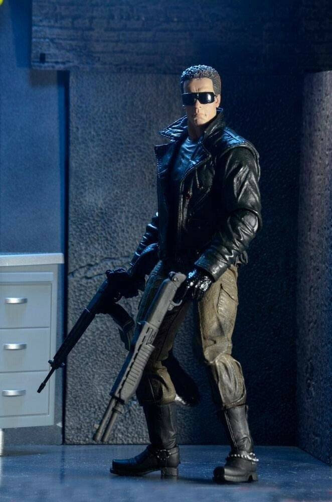 Neca Terminator Ultimate Police Station Assault T-800 (Motorcycle Jacket) 18εκ.