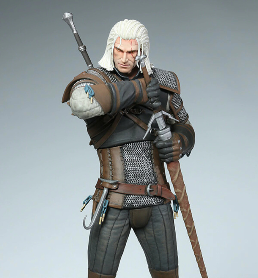 Dark Horse Heart of Stone Geralt Deluxe Statue 24cm (with 2 heads) 24εκ.