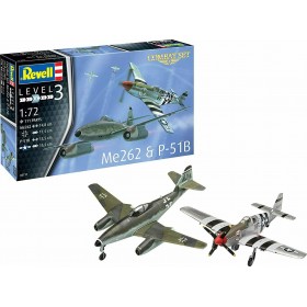 Revell 1:72 Σετ Πολεμικά Αεροπλάνα Me262 & P-51B Revell 1:72 Σετ Πολεμικά Αεροπλάνα Me262 & P-51B