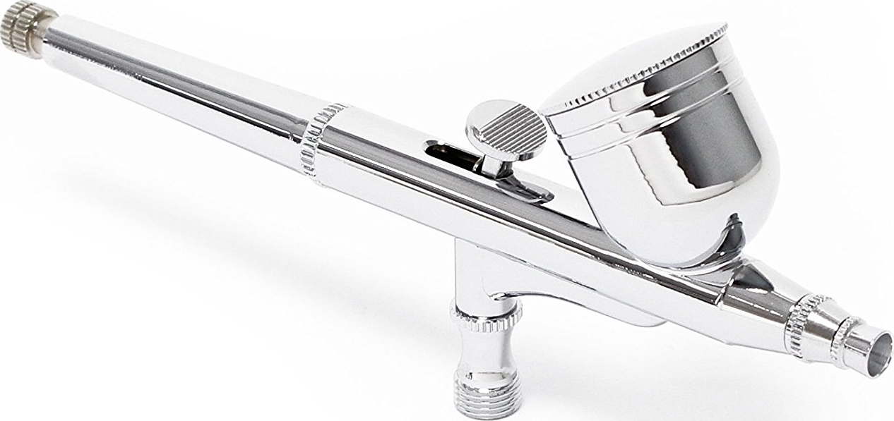 Airbrush Gun Type 130 double action AirBrush Spray Kit 0.3 mm (Silver)
