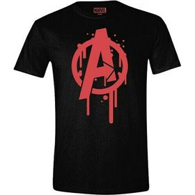 Marvel The Avengers A Splash Logo T-shirt σε Μαύρο χρώμα
