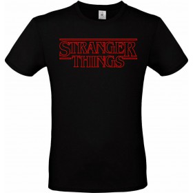 Stranger Things Logo Unisex Black T-Shirt