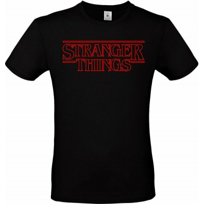 Stranger Things Logo Unisex Black T-Shirt