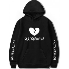 XXXTentacion Φούτερ με Κουκούλα Μαύρο