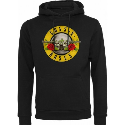 Merchcode Guns N' Roses Φούτερ με Κουκούλα σε Μαύρο χρώμα