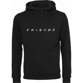 Merchcode Friends Logo Φούτερ με Κουκούλα σε Μαύρο χρώμα