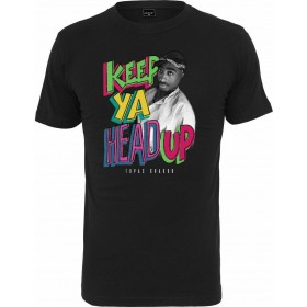 Mister Tee TuPac Keep Ya Head Up T-shirt Μαύρο