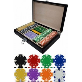 Supergifts Κασετίνα Ξύλινη με 2 Τράπουλες Χάρτινες / 200 Μάρκες / Πόκερ Dice Supergifts Κασετίνα Ξύλινη με 2 Τράπουλες Χάρτινες / 200 Μάρκες / Πόκερ Dice