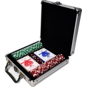 Supergifts Βαλίτσα Αλουμινίου με 200 Μάρκες 3.8cm/11.5gr / Ζάρια / 2 Τράπουλες Χάρτινες Supergifts Βαλίτσα Αλουμινίου με 200 Μάρκες 3.8cm/11.5gr / Ζάρια / 2 Τράπουλες Χάρτινες