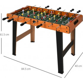 HomCom Ξύλινο Επιτραπέζιο Ποδοσφαιράκι με 8 Σειρές