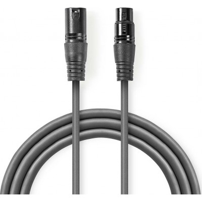 Nedis Cable XLR male - XLR female 3m (COTH15010GY30)