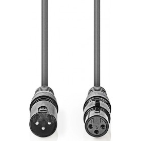 Nedis Cable XLR male - XLR female 5m (COTH15010GY50) Nedis Cable XLR male - XLR female 5m (COTH15010GY50)