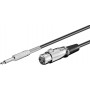 Goobay Cable XLR female - 6.3mm male Μαύρο 6m (50710)