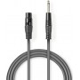 Nedis Cable XLR female - 6.3mm male 1.5m (COTH15120GY15)