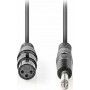 Nedis Cable XLR female - 6.3mm male 1.5m (COTH15120GY15)