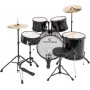 Soundsation Wrapped Finish 5 pcs Drum set in poplar BlackΚωδικός: EDK22B-BK 