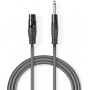 Nedis Cable XLR female - 6.3mm male 5m (COTH15120GY50)