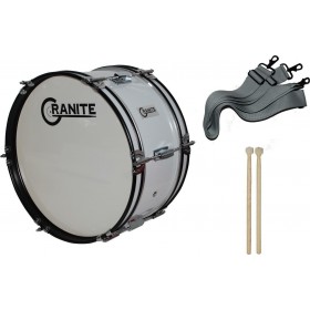 "Granite Marching Bass Drum 16"" x 7""" Granite Marching Bass Drum 16" x 7"