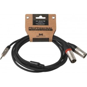 Metro Cable 2x XLR male - 3.5mm male 3m (PY-010/3M) Metro Cable 2x XLR male - 3.5mm male 3m (PY-010/3M)