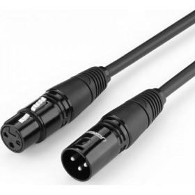 Ugreen Cable XLR male - XLR female Μαύρο 10m (20714)