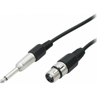 Blow Cable XLR female - 6.3mm male 10m (DM-4363)