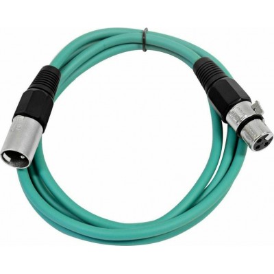 Belden Cable XLR male - XLR female 5m Green