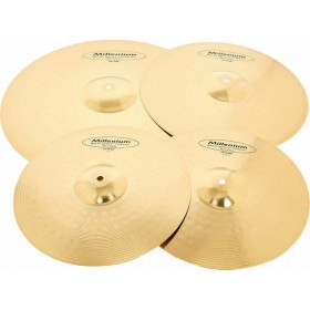 "Millenium Σετ Πιατινιών HL3 Cymbal Set Standard (14"" Hi-Hat Millenium Σετ Πιατινιών HL3 Cymbal Set Standard (14" Hi-Hat, 16" Crash, 20" Ride)